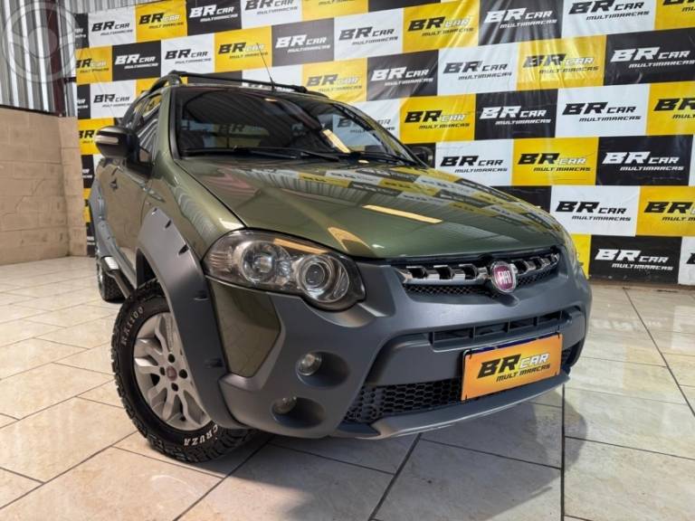 FIAT - STRADA 1.8 MPI ADVENTURE CD 16V FLEX 2P AUTOMATIZADO - 2012/2013 - VERDE - R$ 53.900,00