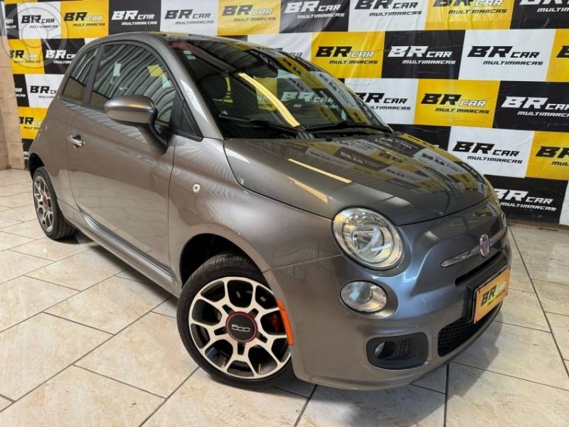 FIAT - 500 1.4 SPORT AIR 16V 2P MANUAL - 2011/2012 - CINZA - R$ 44.900,00