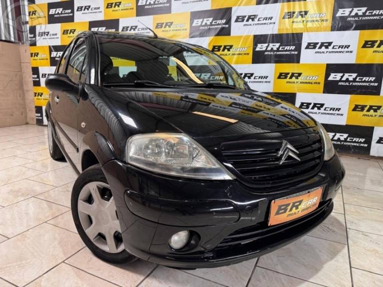 CITROËN - C3 1.4 I EXCLUSIVE 8V FLEX 4P MANUAL - 2008/2008 - PRETA - R$ 23.900,00