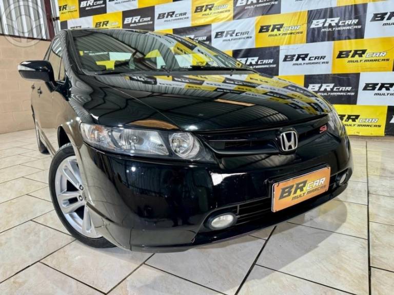 HONDA - CIVIC 2.0 SI 16V 4P MANUAL - 2007/2008 - PRETA - R$ 79.000,00