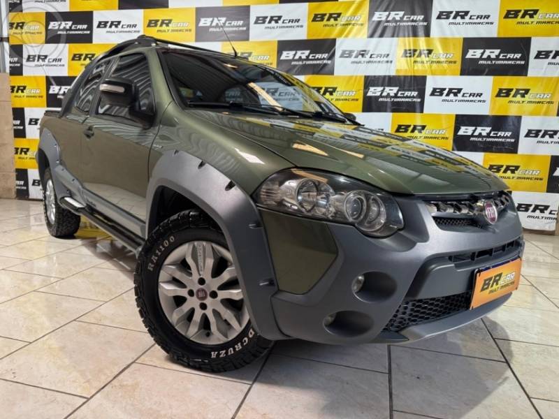 FIAT - STRADA 1.8 MPI ADVENTURE CD 16V FLEX 2P MANUAL - 2012/2013 - VERDE - R$ 51.900,00