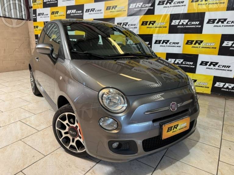 FIAT - 500 1.4 SPORT AIR 16V 2P MANUAL - 2011/2012 - CINZA - R$ 44.900,00