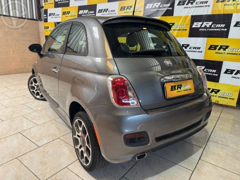 FIAT - 500 1.4 SPORT AIR 16V 2P MANUAL - 2011/2012 - CINZA - R$ 44.900,00